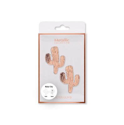 Pyrus Kağıt Kıskacı Kaktüs 2'li Rose Gold