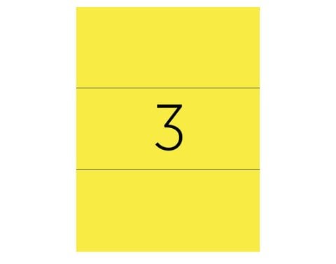 Tanex TW-2003S Laser Etiket Pastel Sarı 210x99mm