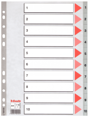 Esselte Separatör A4 1-10 Rakam