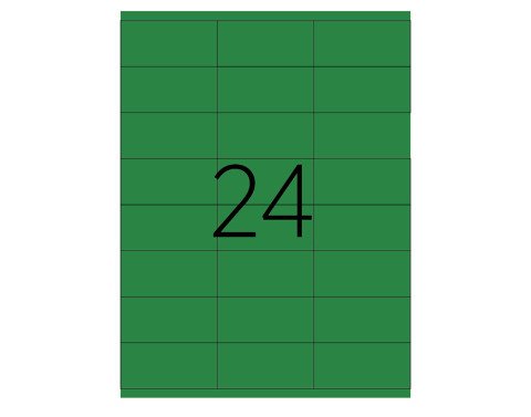 Tanex TW-22324Y Laser Etiket Pastel Yeşil 70x35mm