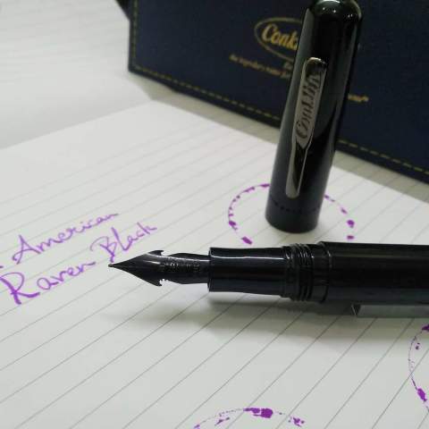 Conklin All American Serisi Dolma Kalem Raven Black Medium Uç