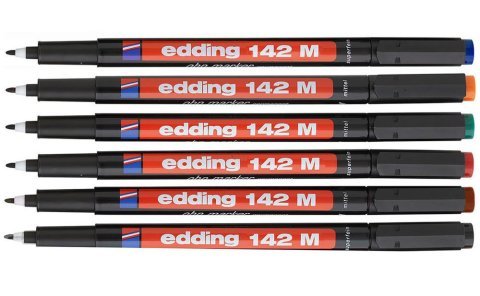 Edding 142M Permanent Asetat Kalemi Kırmızı