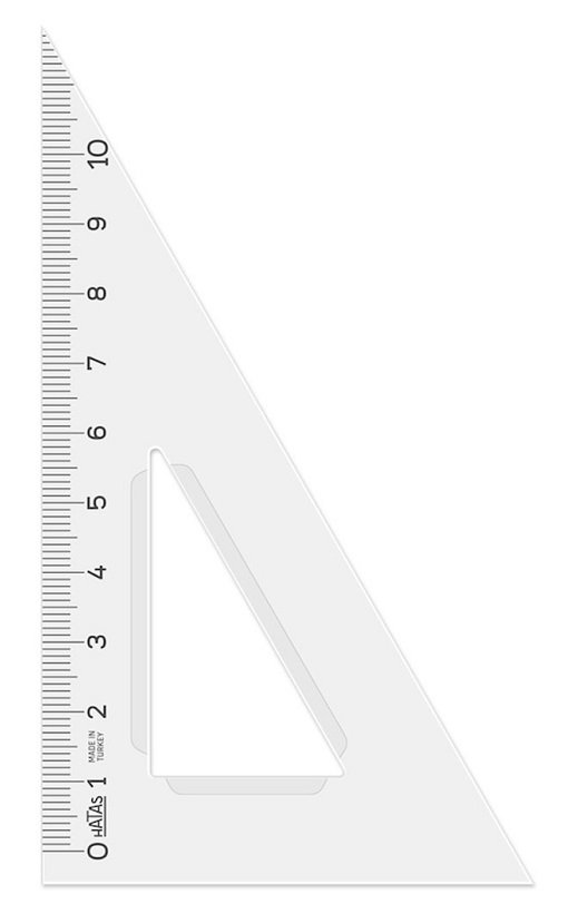 Hatas Öğrenci Gönyesi 30cm/60