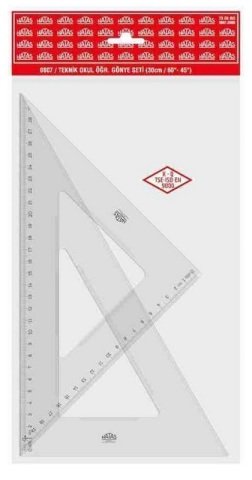 Hatas Öğrenci Gönye Seti 32cm/45-60