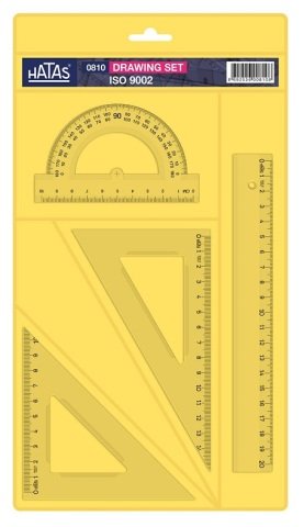 Hatas Küçük Çizim Seti 20cm Cetvelli