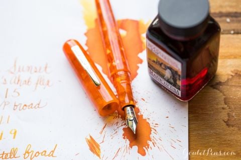 Conklin All American Serisi Dolma Kalem Sunburst Orange Medium Uç