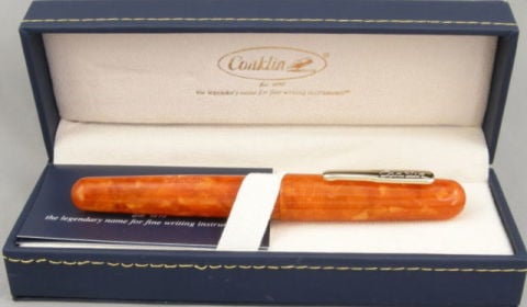 Conklin All American Serisi Dolma Kalem Sunburst Orange Medium Uç