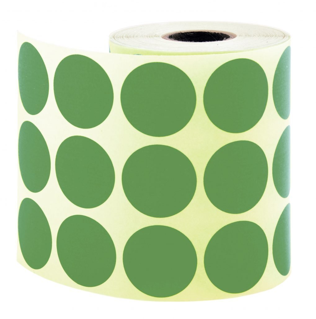 Tanex Nokta Etiket 30mm.Yeşil 2000'li