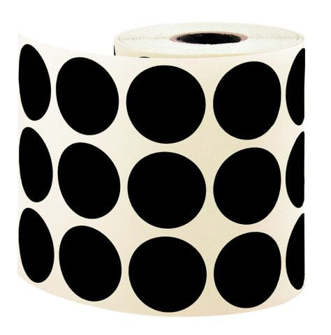 Tanex Nokta Etiket 30mm.Siyah 2000'li