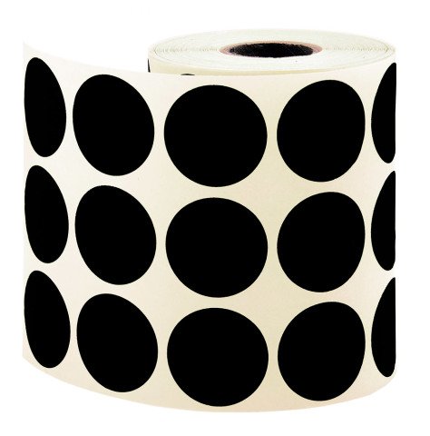 Tanex Nokta Etiket 30mm.Siyah 2000'li