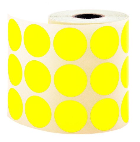 Tanex Nokta Etiket 30mm.Sarı 2000'li