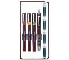 Rotring Isograph Rapido Seti Set (0.2-0.4-0.6) + Tikky 0.5