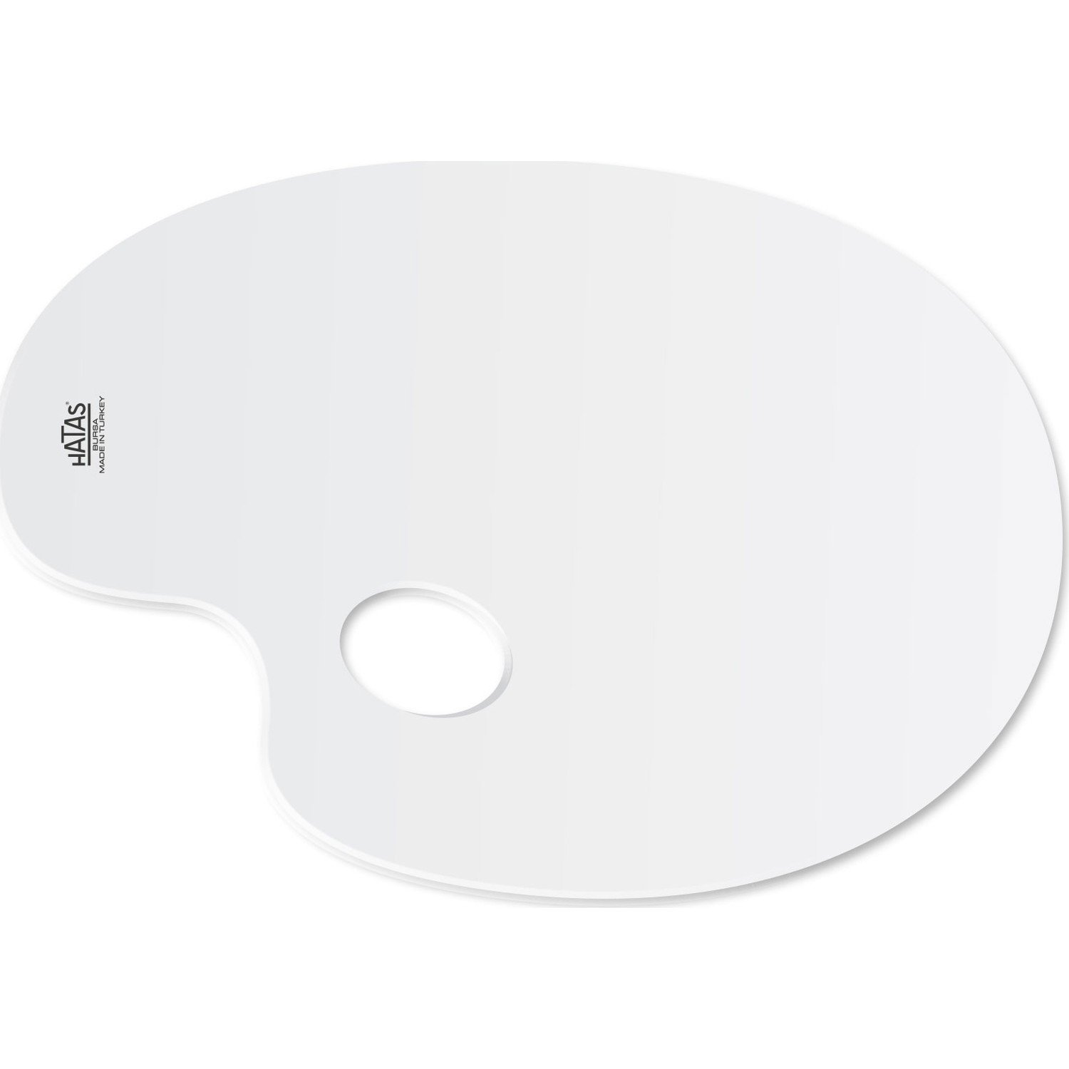 Hatas Plastik Godesiz Oval Resim Paleti 20x30cm