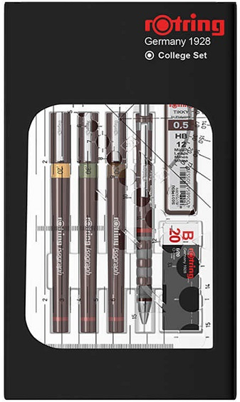 Rotring Isograph Rapido Seti Pergelsiz (0.2-0.3-0.5) + Tikky