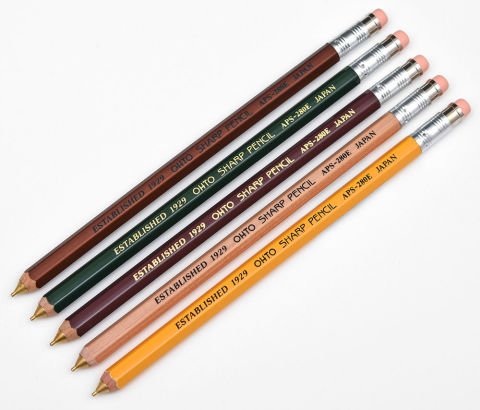 Ohto Wooden Versatil Kalem 0.5 Uç Naturel APS-280E