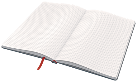 Leitz Cosy Soft Touch Ciltli Kapaklı Kareli Orta Boy Defter, A5 Mavi