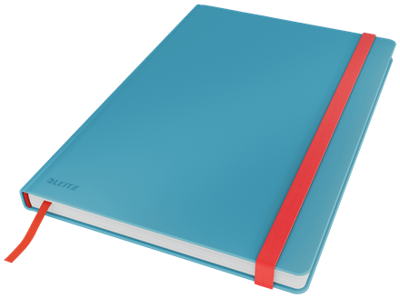 Leitz Cosy Soft Touch Ciltli Kapaklı Kareli Büyük Boy Defter, B5 Mavi