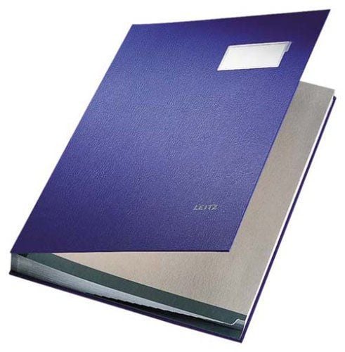 Leitz İmza Dosyası PP 20 Bölmeli Mavi 57000035