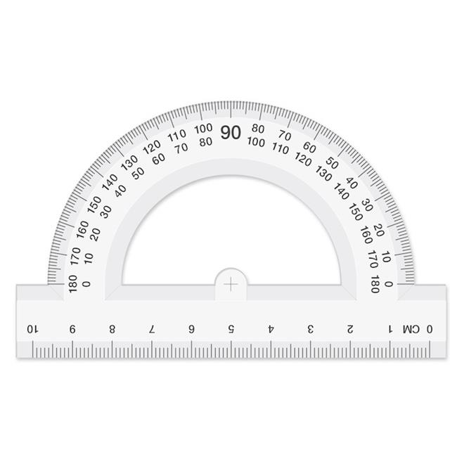 Hatas Plastik Minkale-Açı Ölçer 15cm Yarım Daire