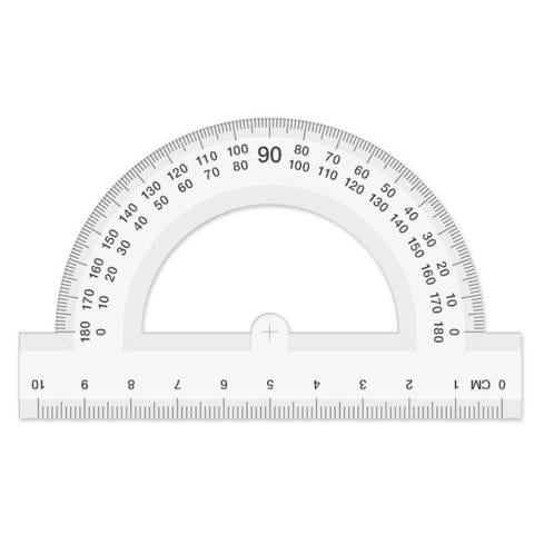 Hatas Plastik Minkale-Açı Ölçer 15cm Yarım Daire