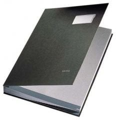 Leitz İmza Dosyası PP 10 Bölmeli Siyah 57010095