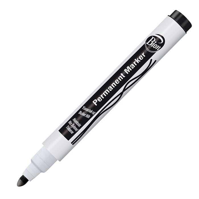 Mas 9175 Bion Permanent Marker Yuvarlak Uç Siyah