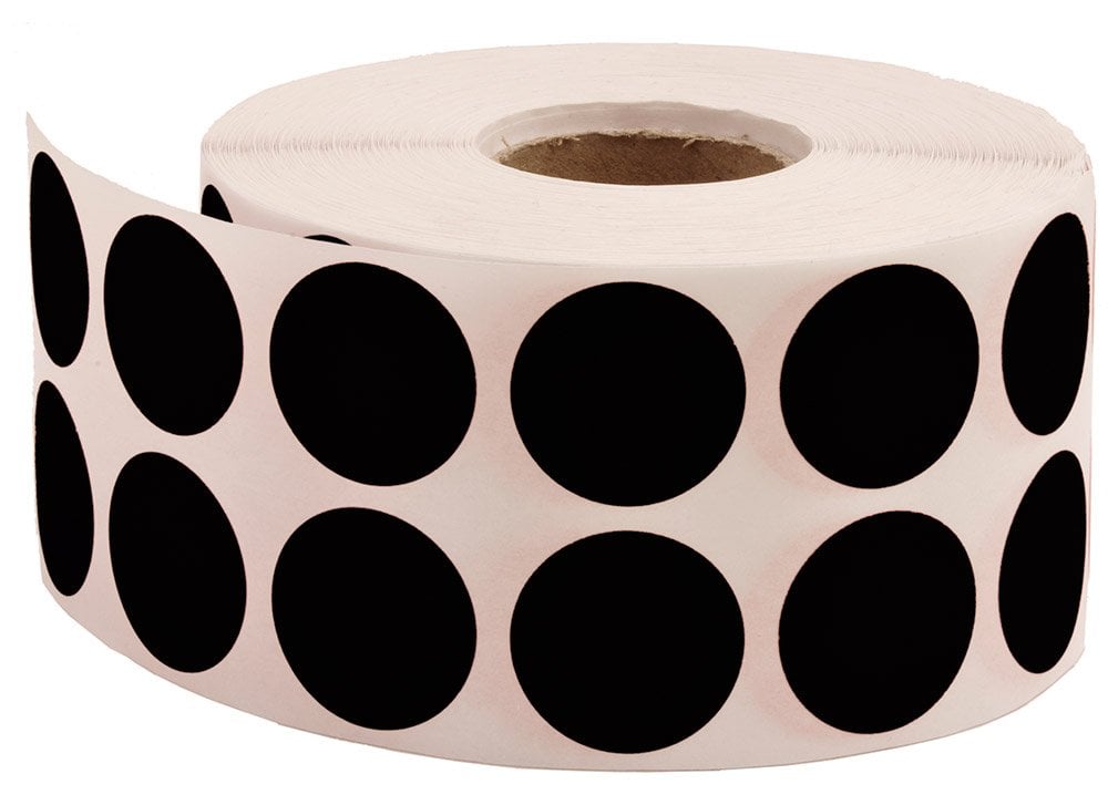 Tanex Nokta Etiket 20mm.Siyah