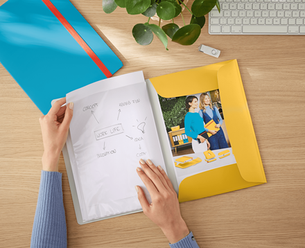 Leitz Cosy Mobil Sunum Dosyası Plus, A4 Sarı