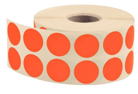 Tanex Nokta Etiket 20mm.Flo Turuncu