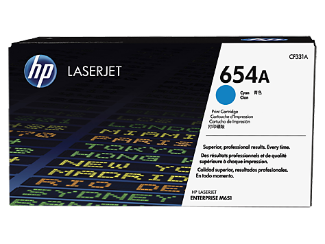 HP 654A Camgöbeği Orijinal LaserJet Toner Kartuşu (CF331A)