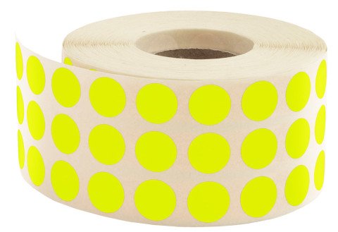 Tanex Nokta Etiket 10mm.Sarı