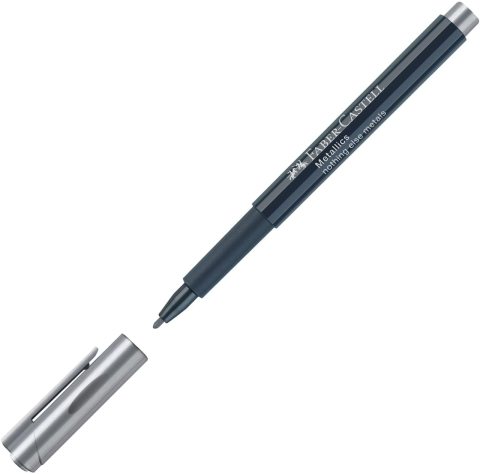 Faber Castell Metalik Markör Gümüş
