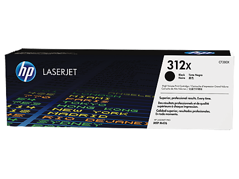 HP 312X Yüksek Kapasiteli Siyah Orijinal LaserJet Toner Kartuşu (CF380X)