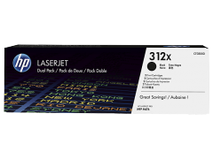 HP 312X 2-pack High Yield Black Original LaserJet Toner Cartridges (CF380XD)
