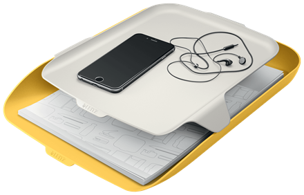 Leitz Cosy Masaüstü Düzenleyicili Evrak Rafı Sarı