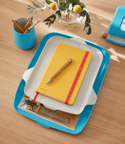 Leitz Cosy Masaüstü Düzenleyicili Evrak Rafı Mavi