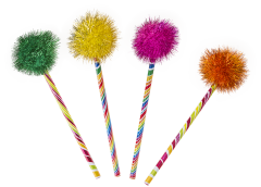 Bensia Ponpon Başlıklı Yumurtlayan Kalem Pembe