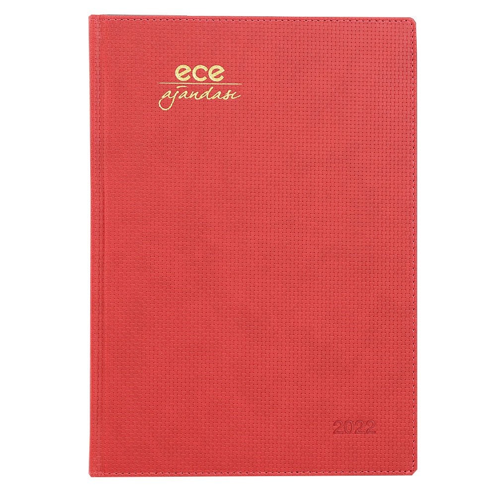 Ece Haftalık Ajanda 20X28 Çeşme NO:12 Kırmızı