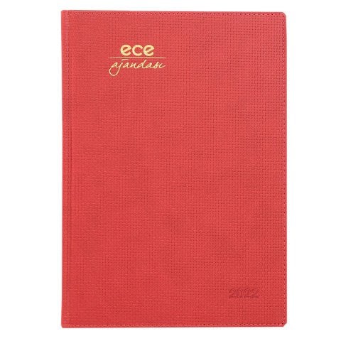 Ece Haftalık Ajanda 20X28 Çeşme NO:12 Kırmızı