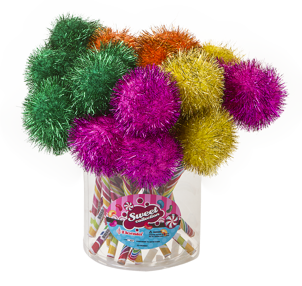 Bensia Ponpon Başlıklı Yumurtlayan Kalem Yeşil