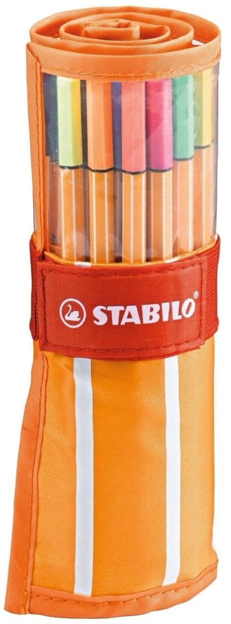Stabilo Point 88 İnce Uçlu Keçeli Kalem Rollerset 30 Renk