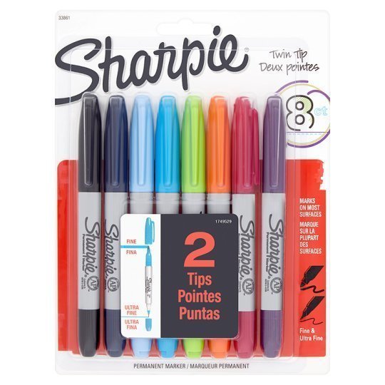 Sharpie Twin Çift Uçlu Permanent markör 8'li