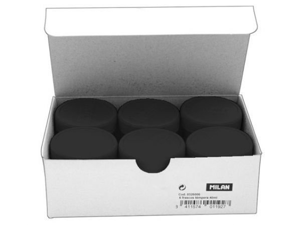 Milan Guaj Boya - 6x40ml Siyah