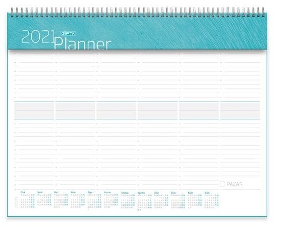 Gıpta 2021 Masaüstü Planlayıcı 40x28cm