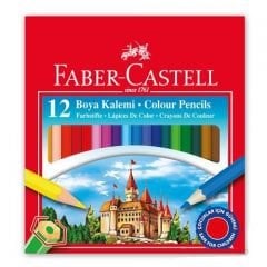 Faber-Castell Karton Kutu Boya Kalemi 12 Renk Yarım Boy