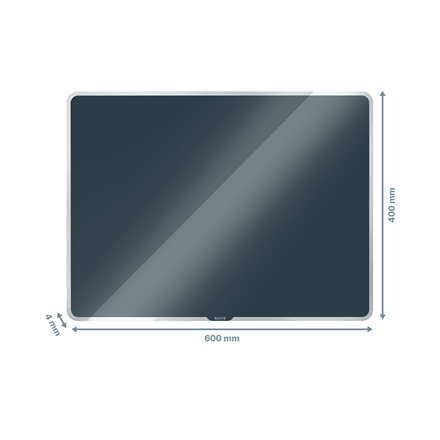 Leitz Cosy Manyetik Cam Beyaz Tahta 600x400mm, Gri