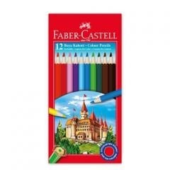 Faber-Castell Karton Kutu Boya Kalemi 12 Renk Tam Boy