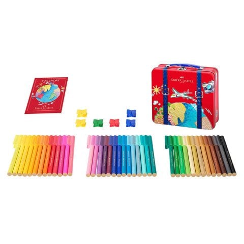Faber Castell Eğlenceli Keçeli Kalem Seyahat Çantası 40 Renk