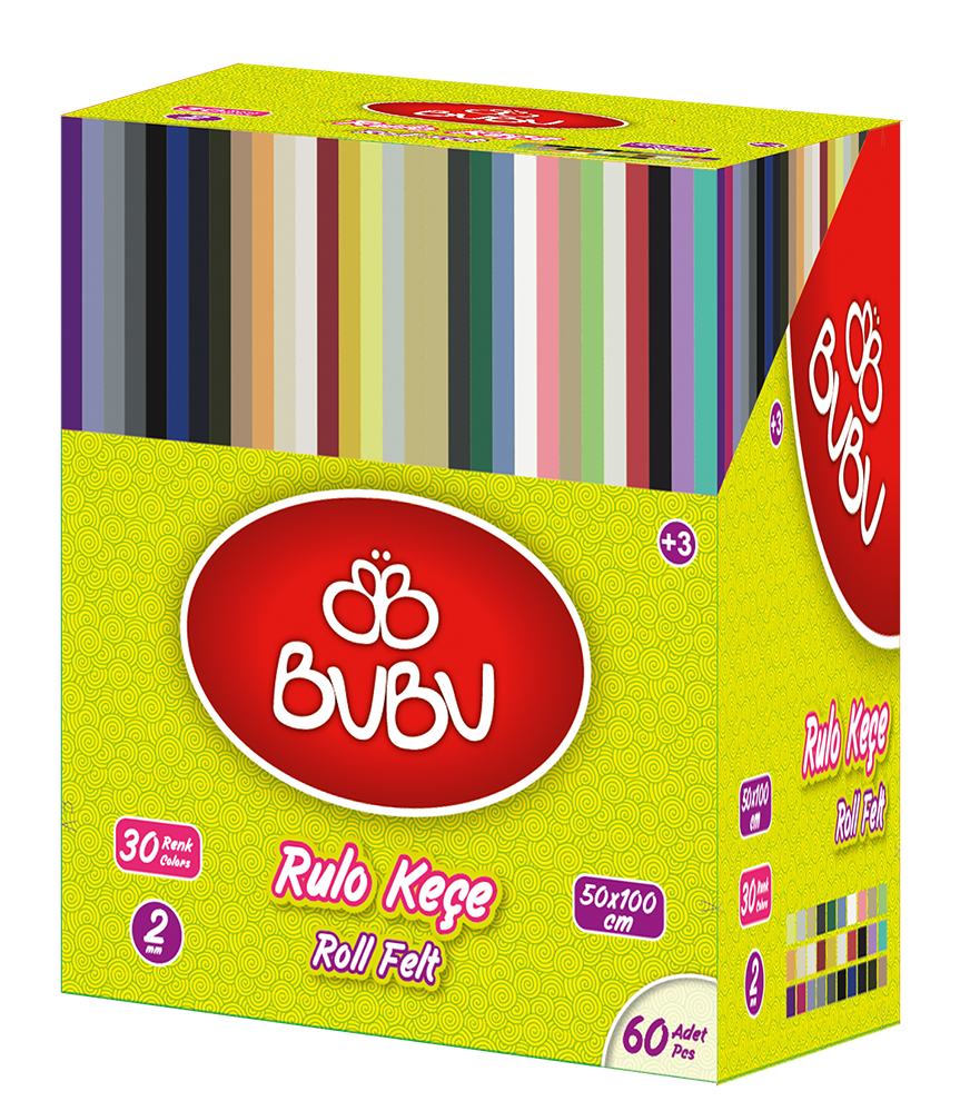 Bu-Bu Keçe 50*100 Rulo Gri