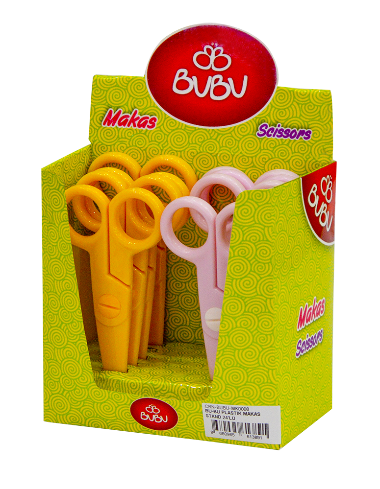 Bu-Bu Plastik Makas Turuncu
